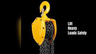 Ağır Hizmet Kolu Zincirli Vinç 1,5 Ton Sarı