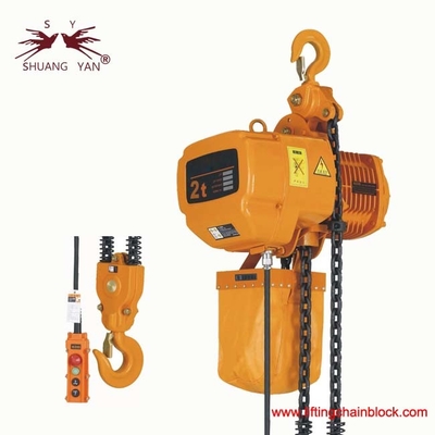 2 Ton / 19.6kN Anahtar kontrollü veya uzaktan Kumandalı Elektrikli Zincirli Kaldırma Ekipmanları 220V-440V